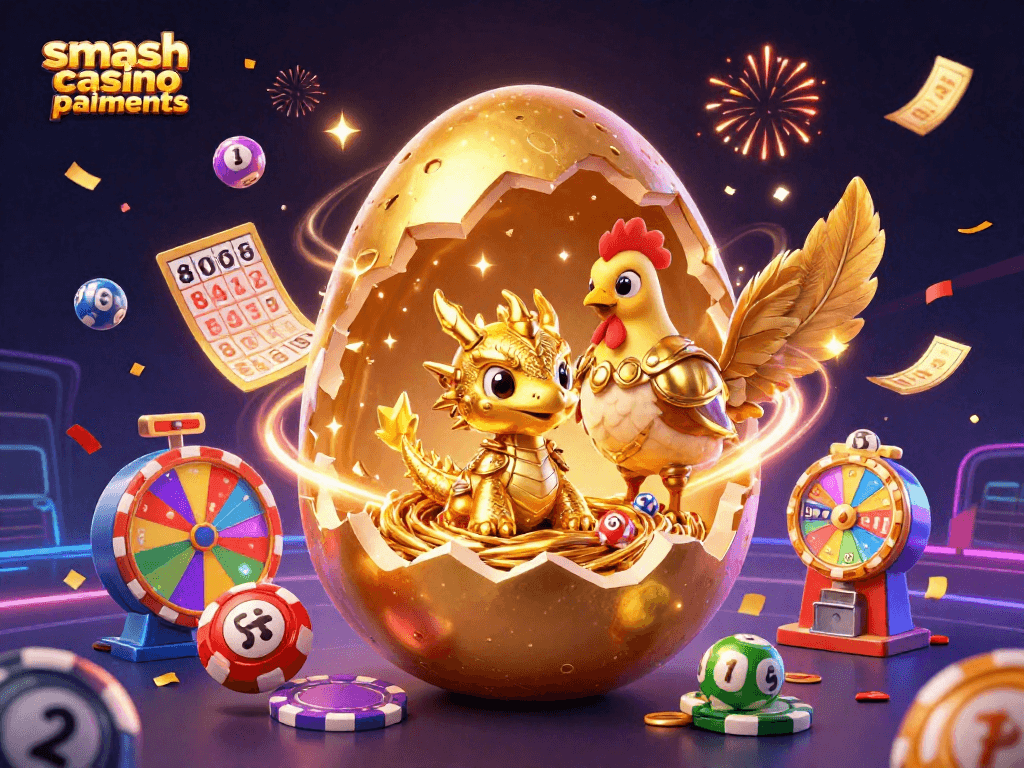 Découvrez les paiements Smash Casino avec une illustration captivante des paiements en crypto-monnaies.